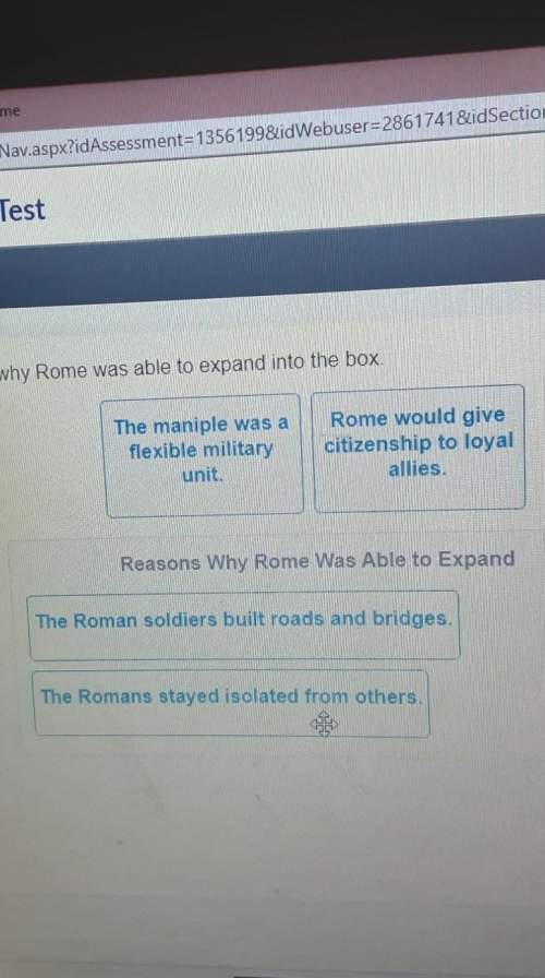 Drag reasons why rome was able to expand into the boxis this