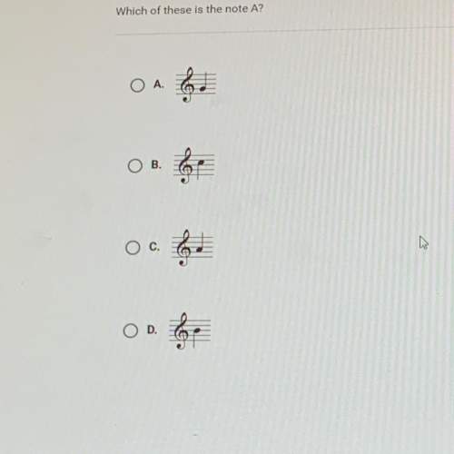 Which of these is the note a?