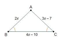 Triangle abc is shown below. what is the length of line segment ac?