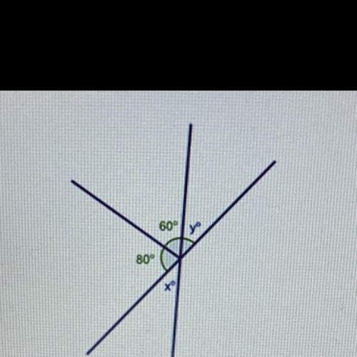 can someone me: )  in the figure below,angle y and x form vertical