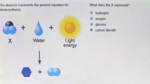 The diagram represents the general equation for photosynthesis what does the x represent