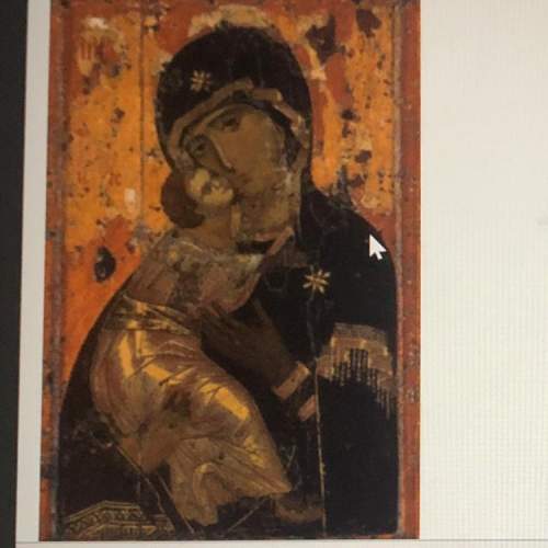 Name this piece of art from the middle byzantine period. describe the characteristics of art during