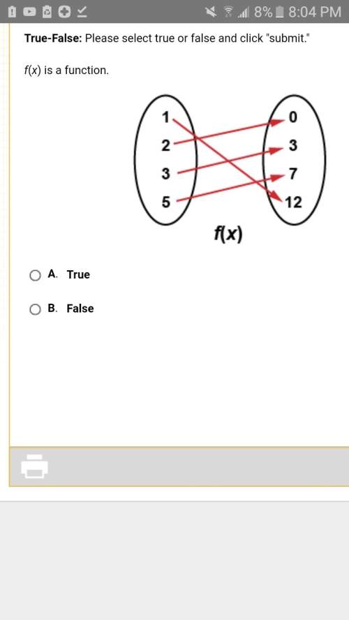 True or false f(x) is a function