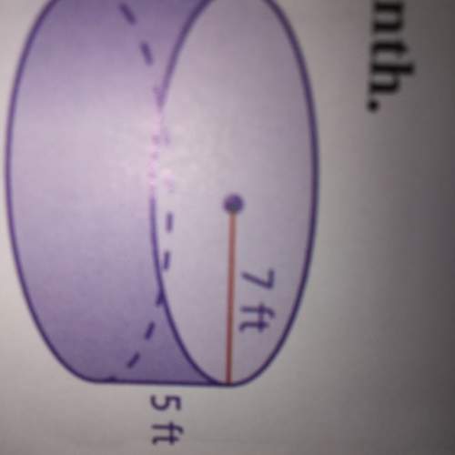 Find the volume of the cylinder. round your answer to the nearest tenth