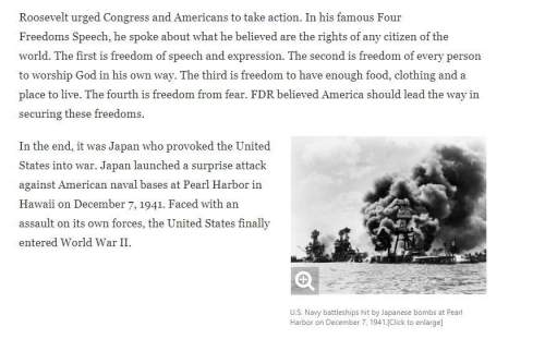 1.why does the article include information about roosevelt's four freedoms speech?