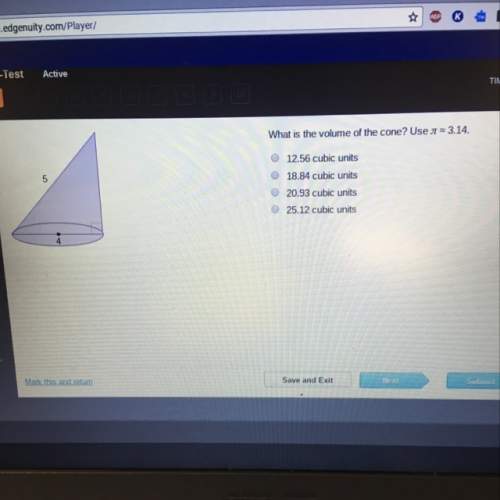 What is the volume of the cone? use 3.14