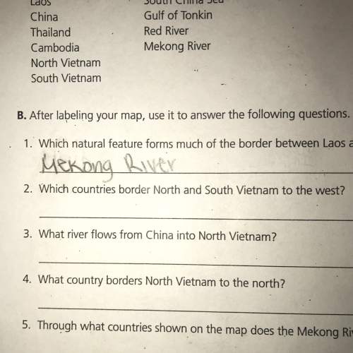 Which countries border north and south vietnam and the west?