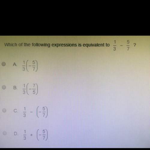 Which of the following expressions is equivalent to 1/3-5/7