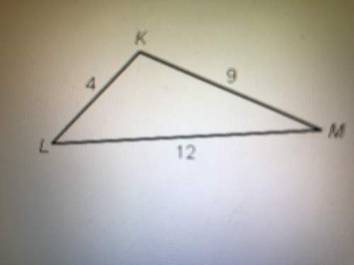 List the angles of the triangle in order from smallest to largest measure. a. b. c. d.