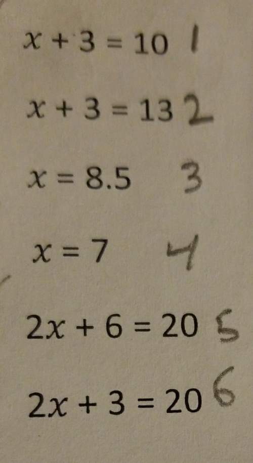 Select all equations which are equivalent to 2(x +3) =20