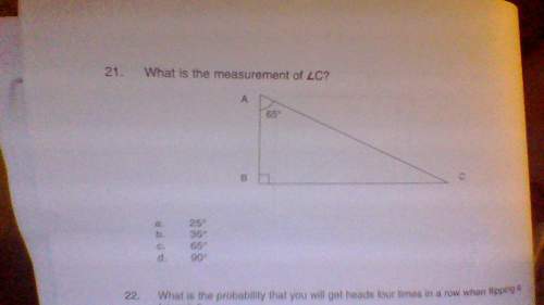 What is the measurement of angel c?