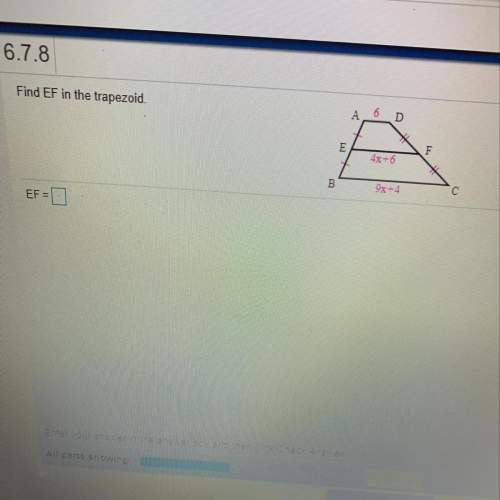 Find ef in the trapezoid ? what is ef= equal too