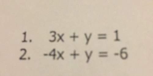 That's a full question. explain how you got that answer. also this is system of equations. you so