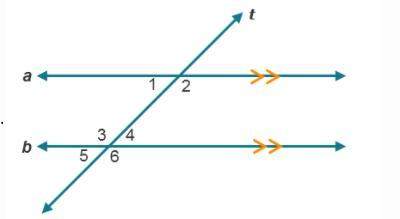 If m1=45 degrees, which other angles have a measure of 45 degrees? select all that apply.