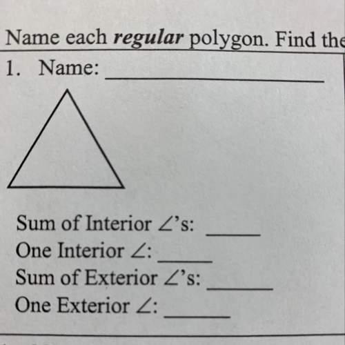 Name each regular polygon. find the measure the indicated angles