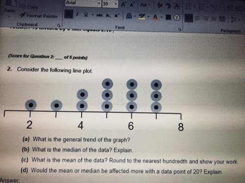 (a)what is the general trend of the graph  (b)what is the median of the data explain