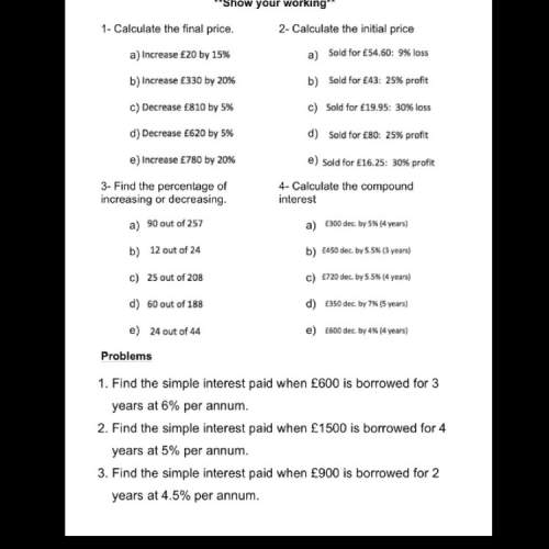 Can someone answer these questions for me ?