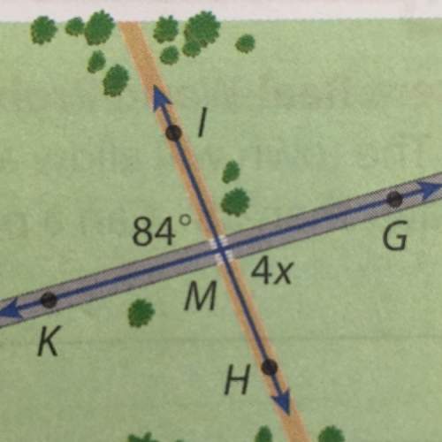 Abike path crosses a road as shown. solve for each indicated angle measure or variable.