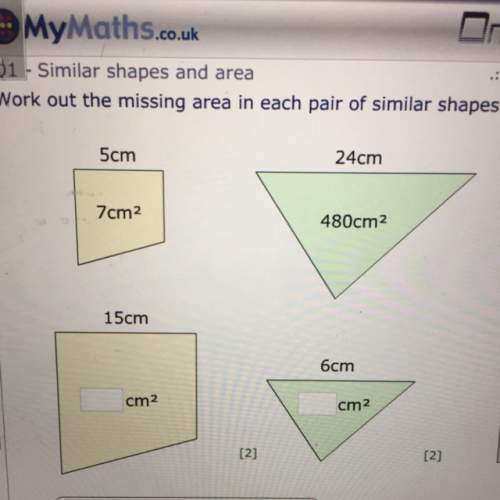 Work out the missing area in each pair of similar shapes ( me this is due tomoz )