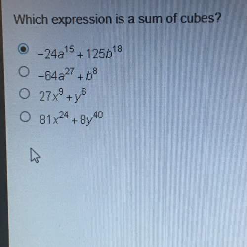 Which expression is a sum of cubes?