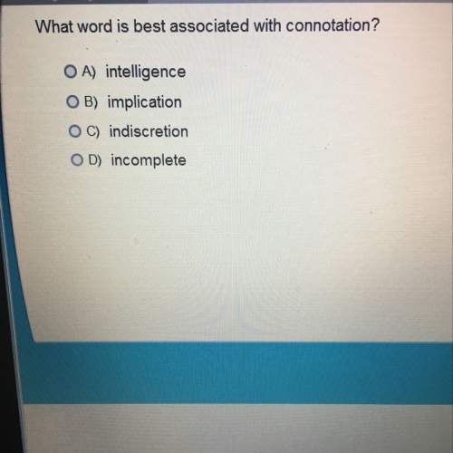 What word is best associated with connotation?