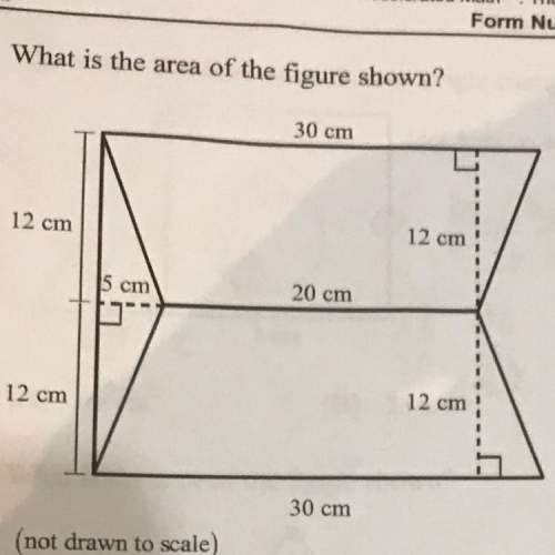 What is the area of the figure shown?