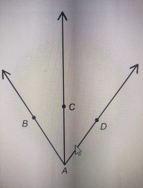 Ac bisects bad. if mbac = (2x-6) and mcad= ( x + 12),find mbac.a) 20b) 25