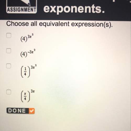 Choose all equivalent expression(s).   answer choices in picture