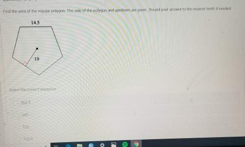 Find tge area of the regular polygon