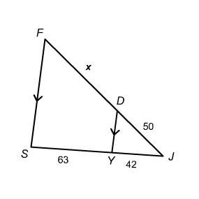 What is the value of x?  enter your answer in the box. uni