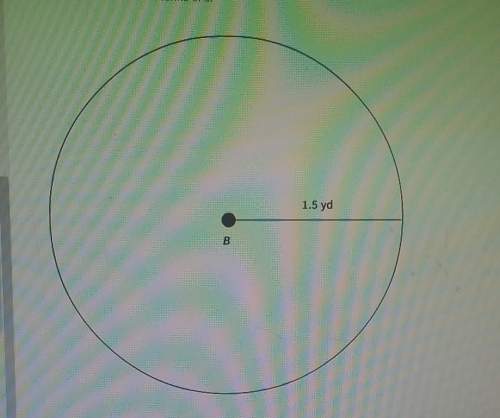 Find the area of circle b in terms of π.
