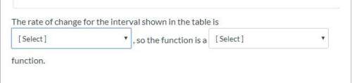The table below shows selected points from a function. fist section box answer choice: