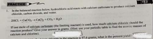 If one mole of calcium carbonate (the limiting reactant) is used, how much calcium chloride should t