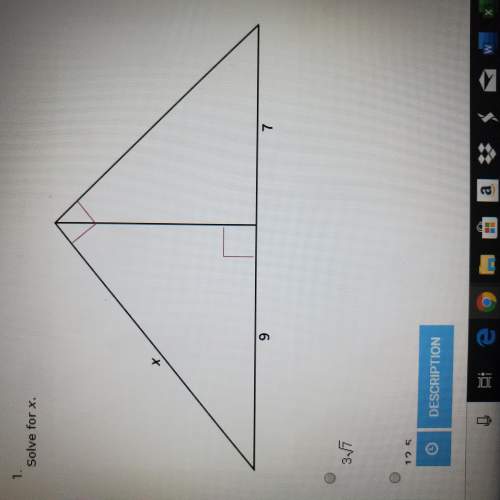 Similar right triangles  solve for x include a explanation
