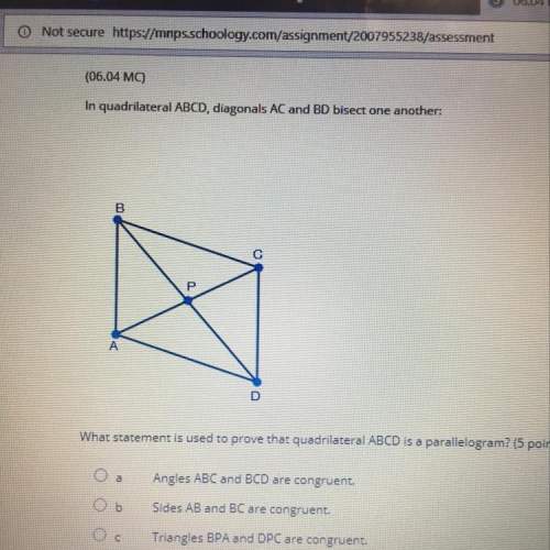 Which angles are congruent what is the correct answer