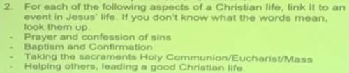 Can you me answer this religious education question (check the attached picture)