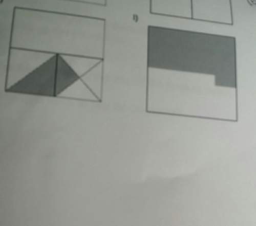Fraction of the shape shaded on these two shapes? ?