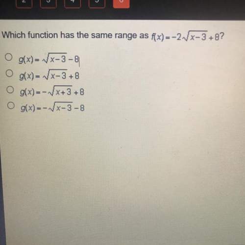 Quick timed does anyone know this algebra 2 question? will give brainiest
