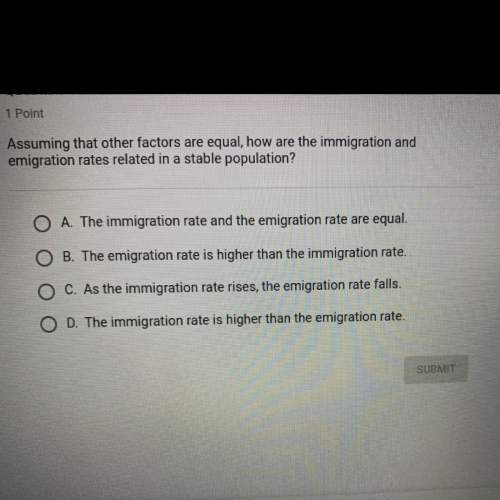 Assuming that other factors are equal, how are the immigration and emigration rates related in