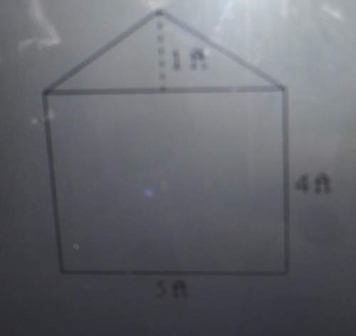 The diagram shows the dimensions of a front of a storage building what is the area of an entire fron