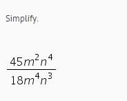 Simplify this - factoring polynomials unit