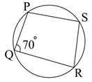 Aquadrilateral pqrs is inscribed in a circle, as shown below. what is the measure of arc pqr?