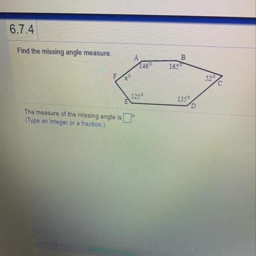 What is the measure of the missing angle ?