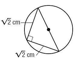What is the area of the circle shown in the illustration below?  a. 3.14 square centimeters