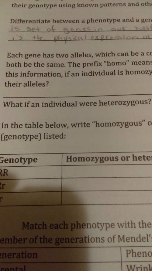 What if an individual were heterozygous