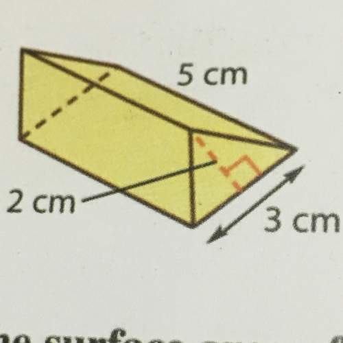Find the surface area of this prism and explain how and final exams tomorrow