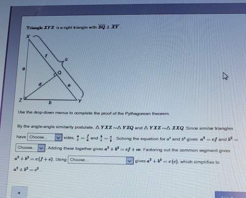 Triangle xyz is a right triangle with zq xy.will give