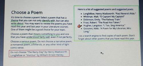 Can someone me with this assignment. will mark brainliest. i posted a picture of the poems you can