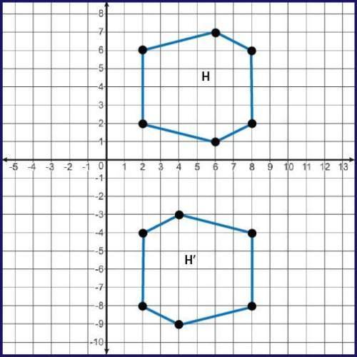 Which sequence of transformations will map figure h onto figure h′?  a. rotation o