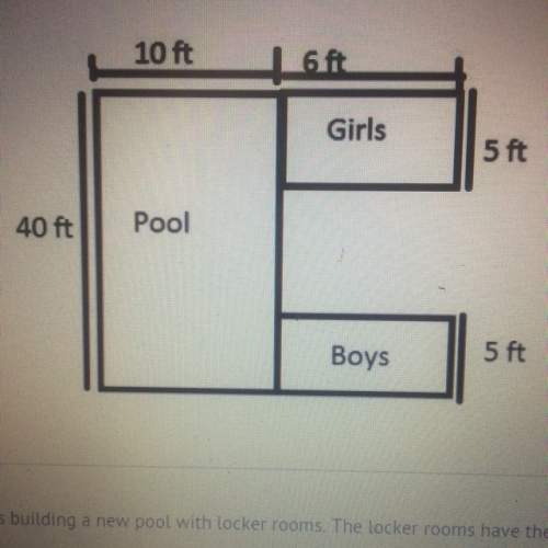 What is the total area of the pool and both locker rooms?